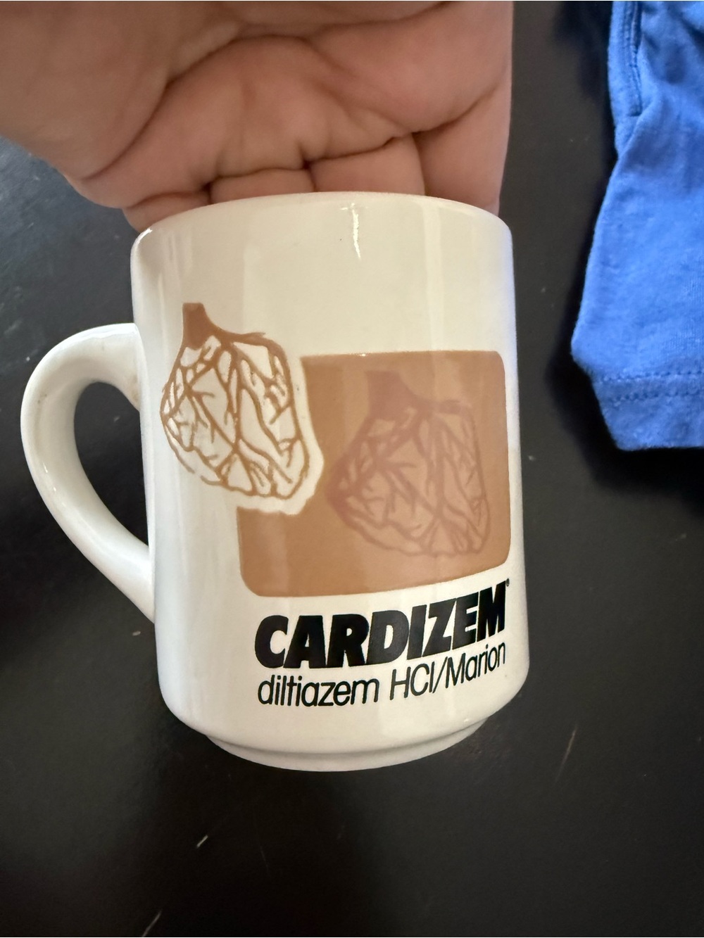 Vintage Cardizem diltiazem HCl Coffee  Mug Pharmaceutical Drug Rep Pharma Promo